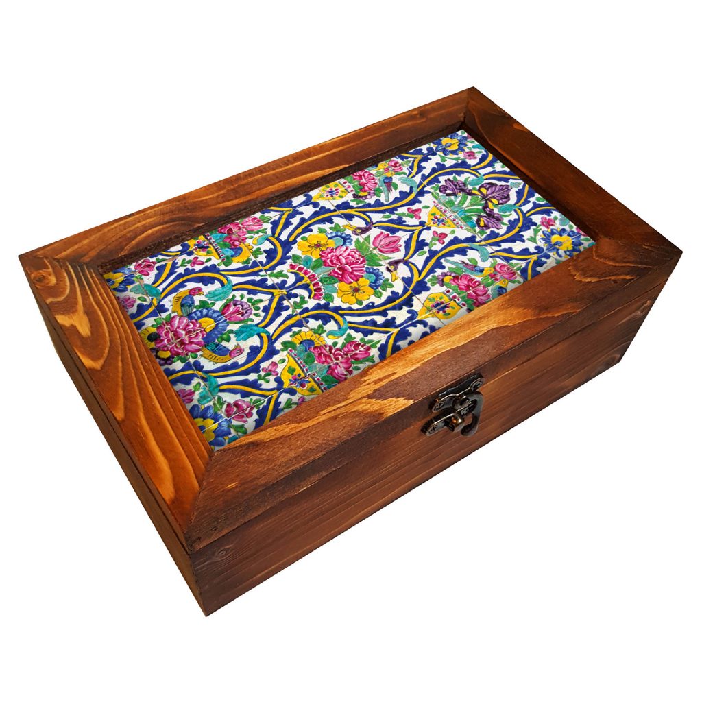 جعبه چوبی طرح سنتی،جعبه قاشق و چنگال