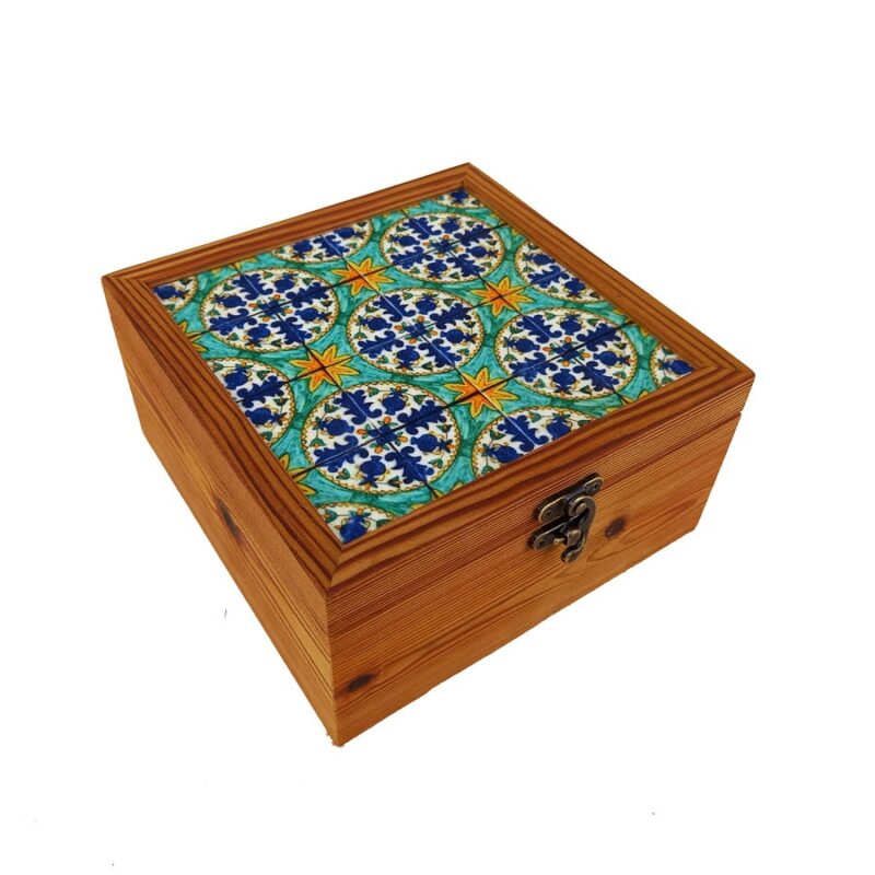 جعبه چوبی ترمو طرح زیبای ایرانی