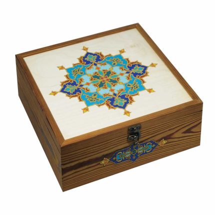 جعبه چوبی نگارگری سایز 30 در 30 کد LH9