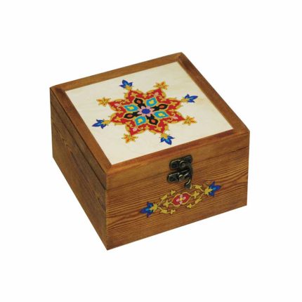 جعبه چوبی نگارگری سایز 17 در 17کد LC7
